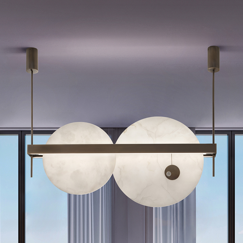 lampadario di lusso per sala da pranzo moderna